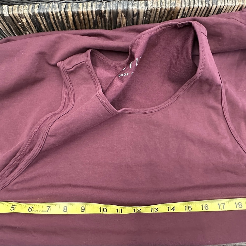 BYLT Basics Maroon Muscle Tee - Picture 7 of 7
